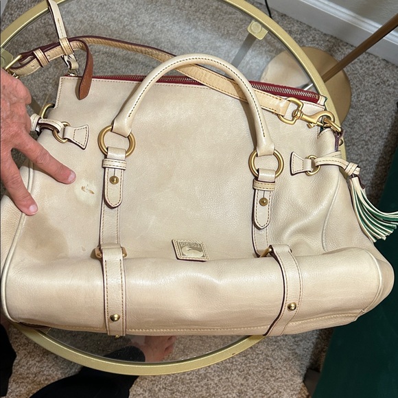 Dooney & Bourke Florentine large leather satchel Oyster color - Picture 17 of 17